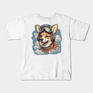 Aviator dog Kids T-Shirt